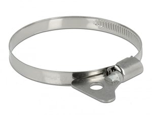 DeLOCK Pipe Clamp, Butterfly Type, 60–80 mm, 10 pcs., metal