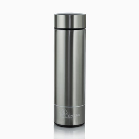 Extralink Kubek termiczny Smart Travel Mug Srebrny Termos z wyświetlaczem LED