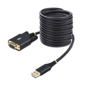 StarTech 1P10FFCN-USB-SERIAL parallellkabel, svart, 3 m, USB typ A till DB-9