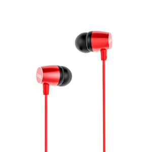 Aiwa ESTM-30RD Kopfhörer/Headset, kabelgebunden, In-Ear, Telefonieren/Musik/Sport/Alltag, rot