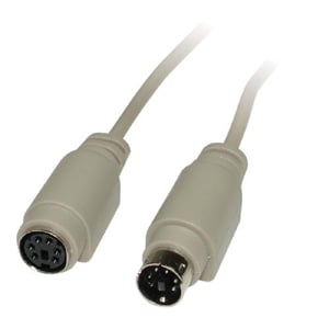 ROLINE PS2 M/F, 6 m, ATX, ummantelt, Verlängerungskabel PS/2