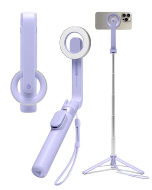 Spigen MagSafe Tripod Selfie Stick for Smartphones - Lavender