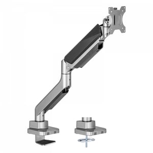 V7 DM1HDS Monitor Mount / Stand, 124.5 cm (49"), Desk, Black, Silver