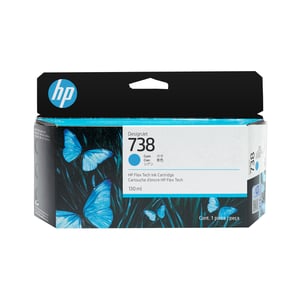 HP Wkład z atramentem błękitnym DesignJet 738 130 ml