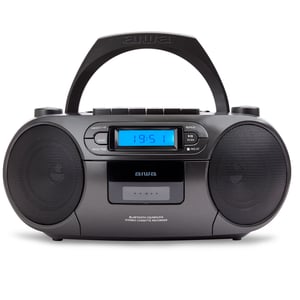 Aiwa BBTC-550BK bärbart stereosystem, digitalt 6 W FM, PLL, svart, MP3-spelare