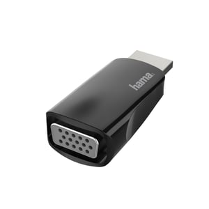 Hama 00200344 HDMI to VGA Cable Adapter, Black