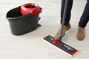 Vileda Ultramat Turbo XL mop Suchy i Mokry Mikrofibra Czarny, Czerwony