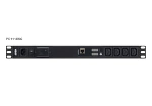 ATEN PE1118SG-AT-G rozdzielacz zasilania PDU 18 x gniazdo sieciowe 1U Czarny