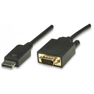 Techly ICOC-DSP-V-018 Kabeladapter 1,8 m VGA (D-Sub) DisplayPort Schwarz