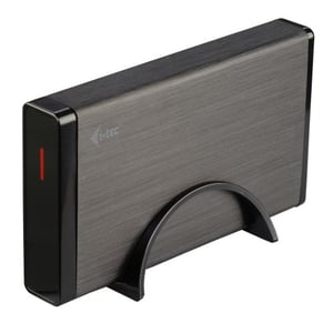 i-tec MYSAFE35U401 Hard Drive Enclosure HDD Enclosure Black, Metallic 3.5"