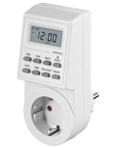 Microconnect GRUTIMER1 elektrischer Timer, weiß, Tages-/Wochentimer