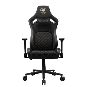 COUGAR CGR-DFF-GLB Gaming-Sessel Gepolsterte Sitzfläche Schwarz, Gold