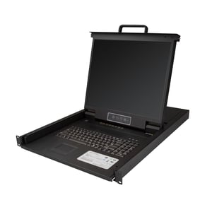StarTech RKCONS1908K rackkonsol 48,3 cm (19") 1280 x 1024 px Stål Svart 1U