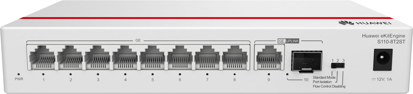 фото Комутатор некерований Huawei S110-8T2ST