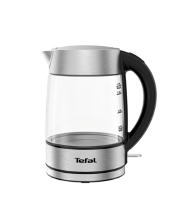 Tefal KI772D czajnik elektryczny 1,7 l 2400 W Stal nierdzewna, Przezroczysty