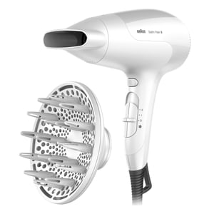 Braun Satin Hair 3 HD 385 suszarka do włosów 2000 W Biały