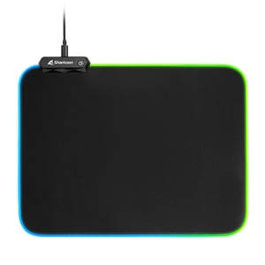 Sharkoon 1337 RGB V2 Gaming-Mauspad für Gamer, Schwarz