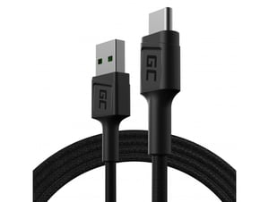 Green Cell Kabel GC PowerStream USB-A - USB-C 120cm, szybkie ładowanie Ultra Charge, QC 3.0