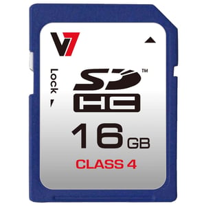 V7 VASDH16GCL4R-2E 16-GB-SDHC-Flash-Speicher, Klasse 4