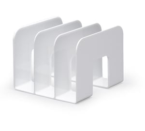 Durable 1701395010 Document Shelf, White Plastic
