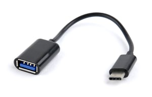 Gembird A-OTG-CMAF2-01 USB-kabel 0,2 m USB-C till USB-A Svart