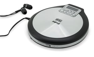 Soundmaster CD9220 CD-Player, schwarz, Edelstahl, tragbarer CD-Player