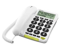 Doro 312cs Analoges Telefon Anruferanzeige und -identifizierung Weiß