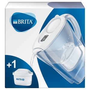 Brita Marella 2.4 L Water Filter Jug, Clear, White