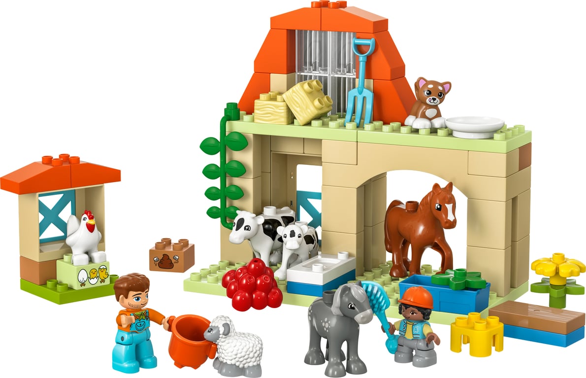 фото Блоковий конструктор LEGO Duplo Town Догляд за тваринами на фермі (10416)