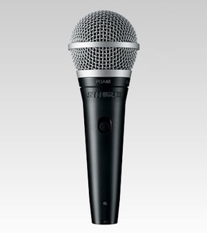 Shure PGA48-XLR Black, Metallic Stage/Performance Microphone