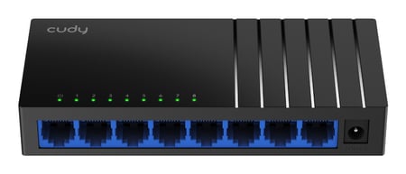 Cudy GS108D przełącznik sieciowy Nie zarządzany Gigabit Ethernet (10/100/1000) Czarny