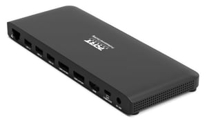 Port Designs 901910W-EU Kabelgebundene USB 3.2 Gen 2 (3.1 Gen 2) Type-C-Dockingstation, schwarz