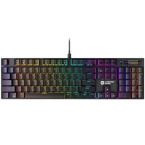 Canyon Cometstrike GK-55 klawiatura Gaming USB QWERTY Angielski Czarny