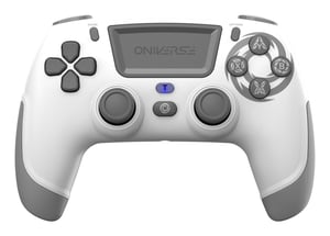 Oniverse Revolt White Bluetooth Gamepad (Analog/Digital) for Android, PC, PlayStation 4, PlayStation 3, and iOS