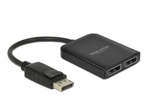 DeLOCK DisplayPort 1.4 Splitter: 1 x DisplayPort to 2 x DisplayPort MST