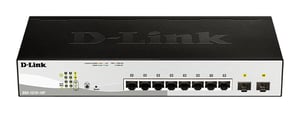 D-Link DGS-1210-10P przełącznik sieciowy Zarządzany L2 Gigabit Ethernet (10/100/1000) Obsługa PoE 1U Czarny