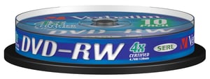 Verbatim DVD-RW Matt Silver 4x 4,7 GB 10 Stück