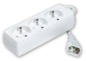 LOGON 3 way power strip for UPS system 1,5 m