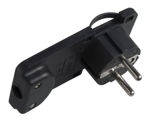 Microconnect PESCHPLUG-B-Adapter für F-Typ-Netzstecker, schwarz