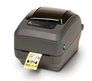 Zebra GK420t direct thermal/thermal transfer label printer, 203 x 203 DPI, 127 mm/s, Wired