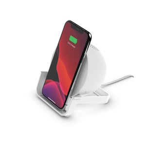 Belkin AUF001VFWH Ladegerät für mobile Geräte Smartphone Weiß USB Kabelloses Laden Schnellladen Intern