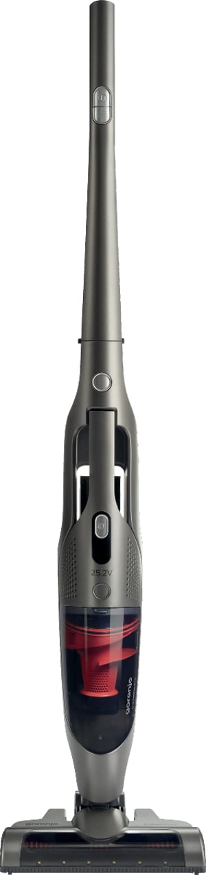 Gorenje SVC252GFA okurzacz na kiju/szczotka elektryczna Odkurzacz stojący 2 w 1 Bateria Suchy HEPA Bez worka 0,5 l 155 W Czarny, Szary