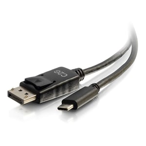 C2G 26902 1.8 m USB Type-C to DisplayPort Cable Adapter, Black