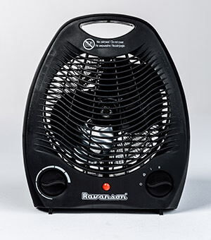 Ravanson FH-105B grzejnik Wewnętrzna Czarny 2000 W Wentylator elektryczny ogrzewacza pomieszczeń