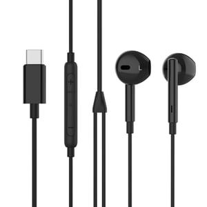 eSTUFF ES652201-BULK Kopfhörer/Headset, kabelgebunden, In-Ear, Musik, USB Type-C, schwarz