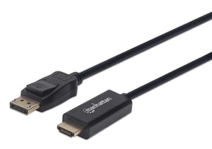 Manhattan 152679 kabeladapter 1,8 m DisplayPort till HDMI, svart