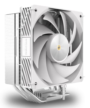 Mars Gaming MCPUX5W system chłodzenia komputerów Procesor Chłodnica powietrza 12 cm Biały 1 szt.