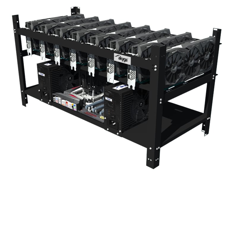 Akyga Stelaż do koparki kryptowalut 8GPU AKM081