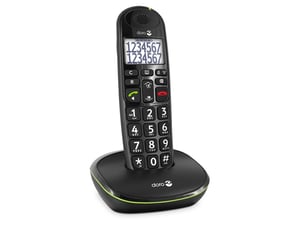 Doro PhoneEasy 110 DECT-Telefon Name und Identifizierung des Anrufers Schwarz