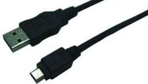 LogiLink CU0014 USB-Kabel USB 2.0 1,8 m USB A – Mini-USB B 0,48 Gbit/s Schwarz